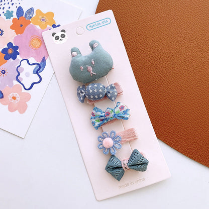 Versatile Hair Accessory For Babies: Colorful Small Butterfly Bow Hair Clip Sets-2