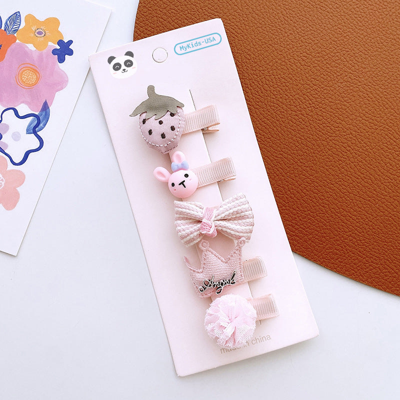 Versatile Hair Accessory For Babies: Colorful Small Butterfly Bow Hair Clip Sets-3