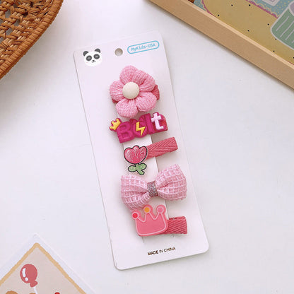 Versatile Hair Accessory For Babies: Colorful Small Butterfly Bow Hair Clip Sets-13