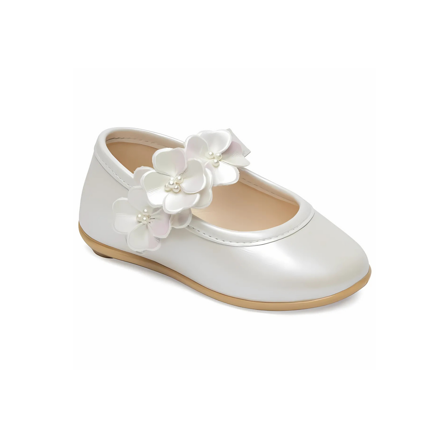 Pearl Petals Girls Formal Shoes