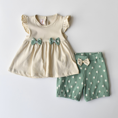 Dotty Delight Girls Casual Set