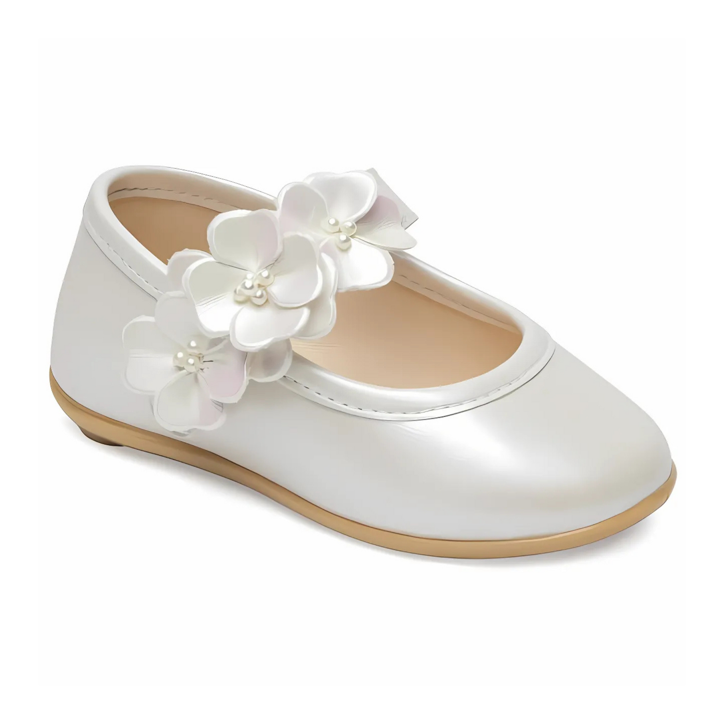 Pearl Petals Girls Formal Shoes