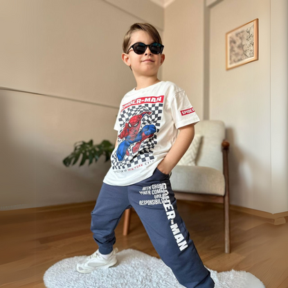 Spidy Power Cotton Joggers Set