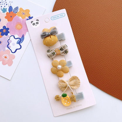 Versatile Hair Accessory For Babies: Colorful Small Butterfly Bow Hair Clip Sets-5