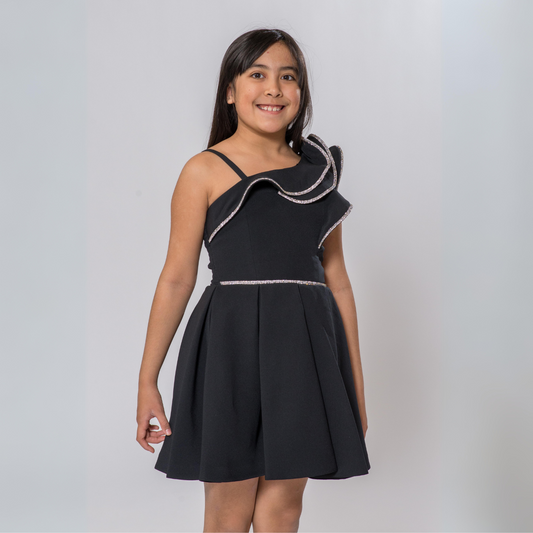 Celebrity stylish preteen girls formal dress-0