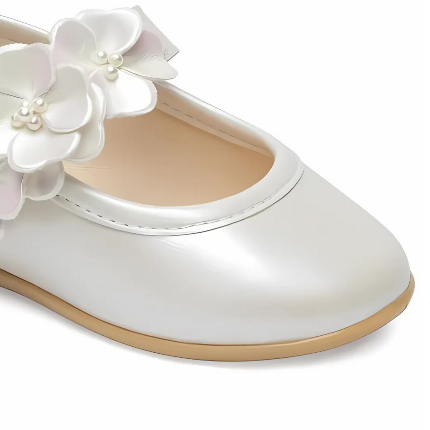Pearl Petals Girls Formal Shoes