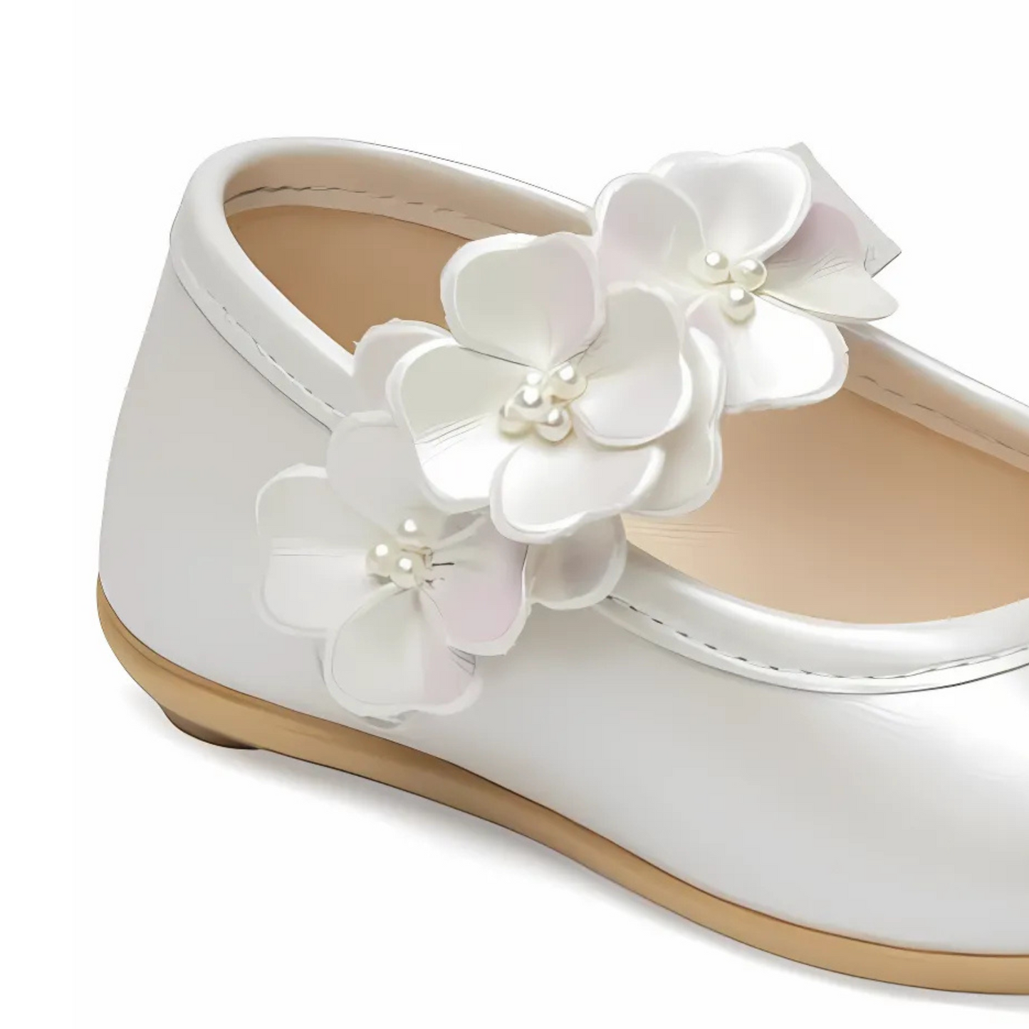 Pearl Petals Girls Formal Shoes