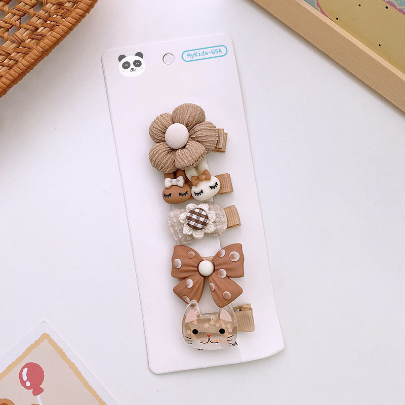 Versatile Hair Accessory For Babies: Colorful Small Butterfly Bow Hair Clip Sets-6