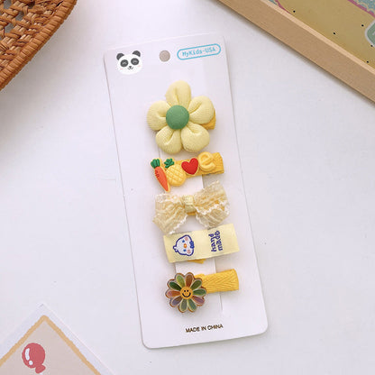 Versatile Hair Accessory For Babies: Colorful Small Butterfly Bow Hair Clip Sets-10