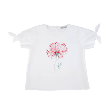 Pink Flower Girls Casual Set