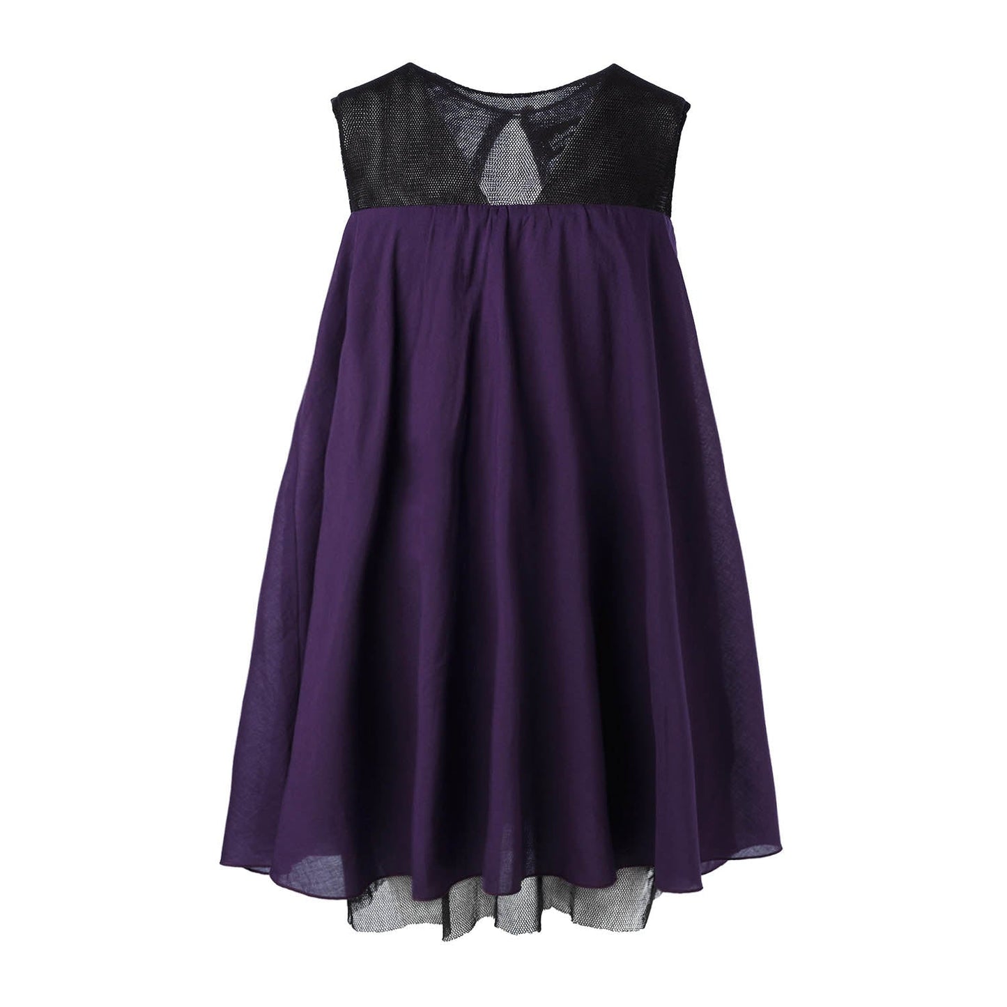 Purple Babydoll Dress with Mesh Lining