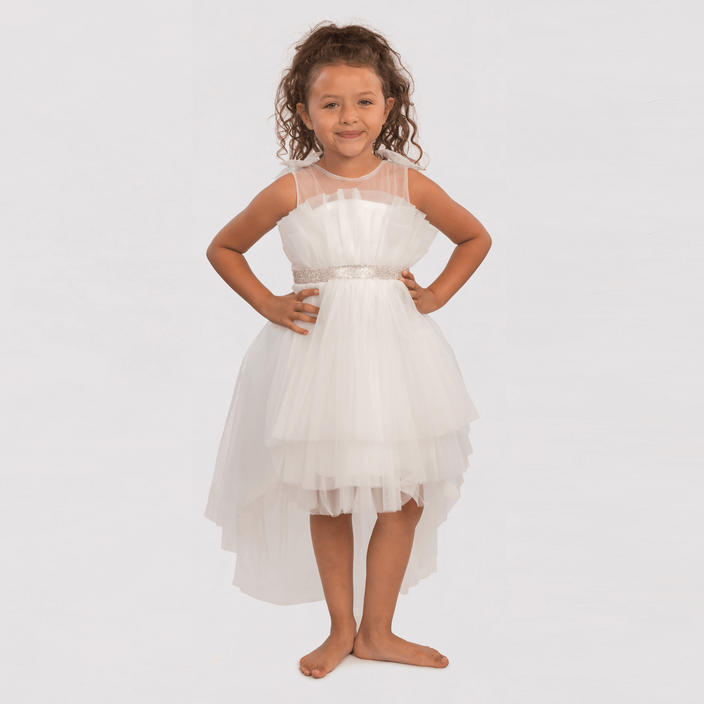 Brianna Blue Girls Formal Dress