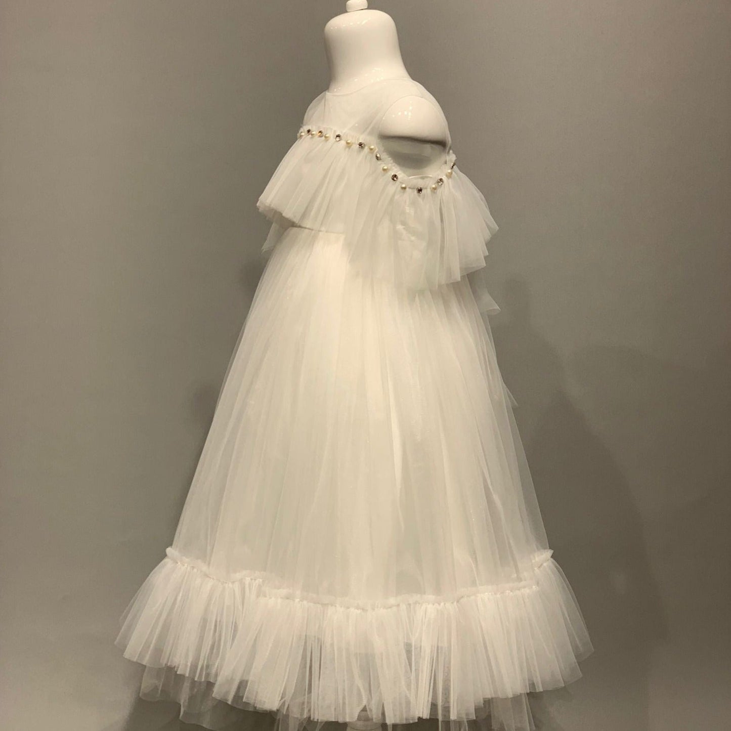 Tiana Princess Girls' White Dress