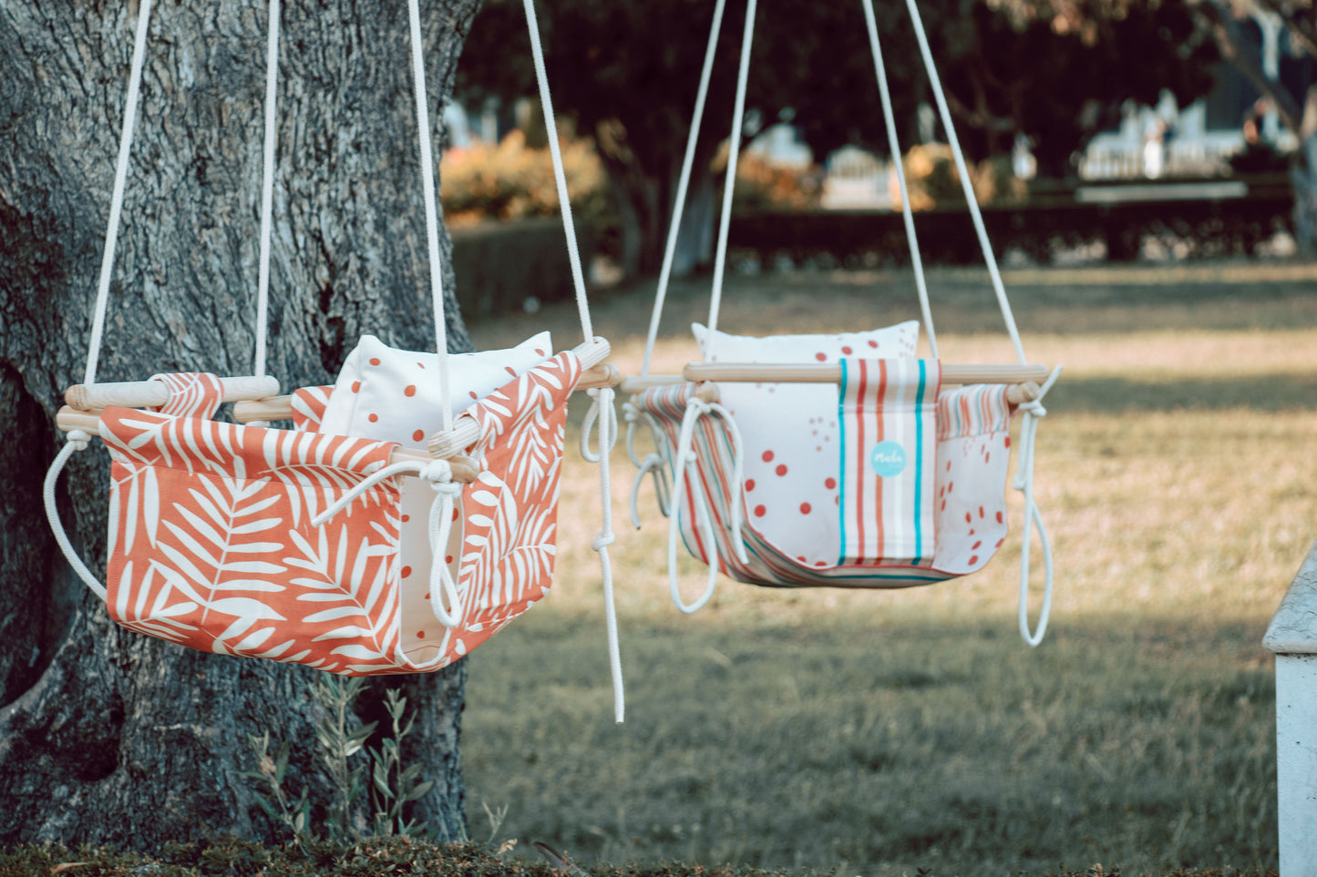 Pink Stripes BabySwing