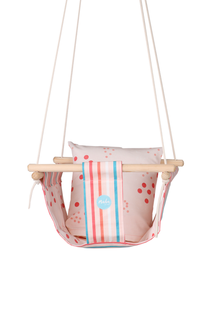 Pink Stripes BabySwing