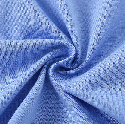 Summer Girls’ Butterfly Pattern Decorated T-shirt in European and American Style