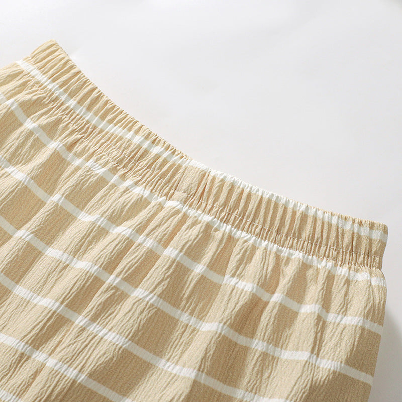 Summer Baby Kids Unicorn Cartoon Pattern T-shirt and Striped Bloomers Clothing Set for Girls-2