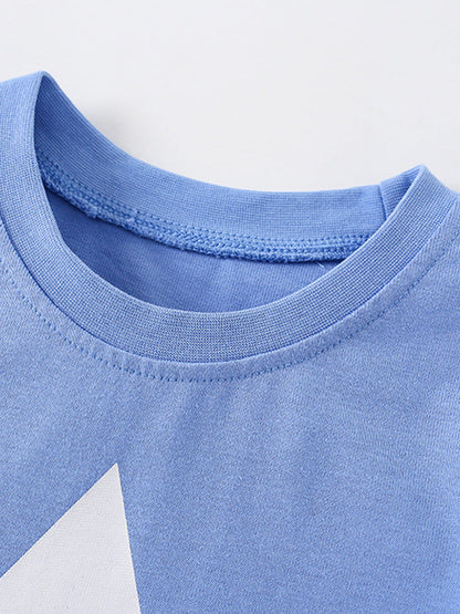 Baby Kids Unisex Stars Print T-Shirt And Shorts Casual Clothing Set