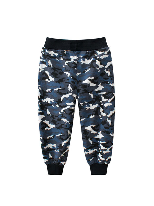 European And American Children’s Spring Cotton Boys’ Camouflage Pants – Casual Kids Trousers-0