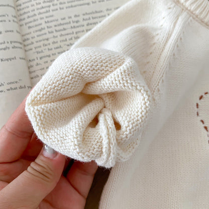 Arrival Autumn Baby Unisex Long Sleeves Teddy Bear Pattern Knitted Top Sweater-1