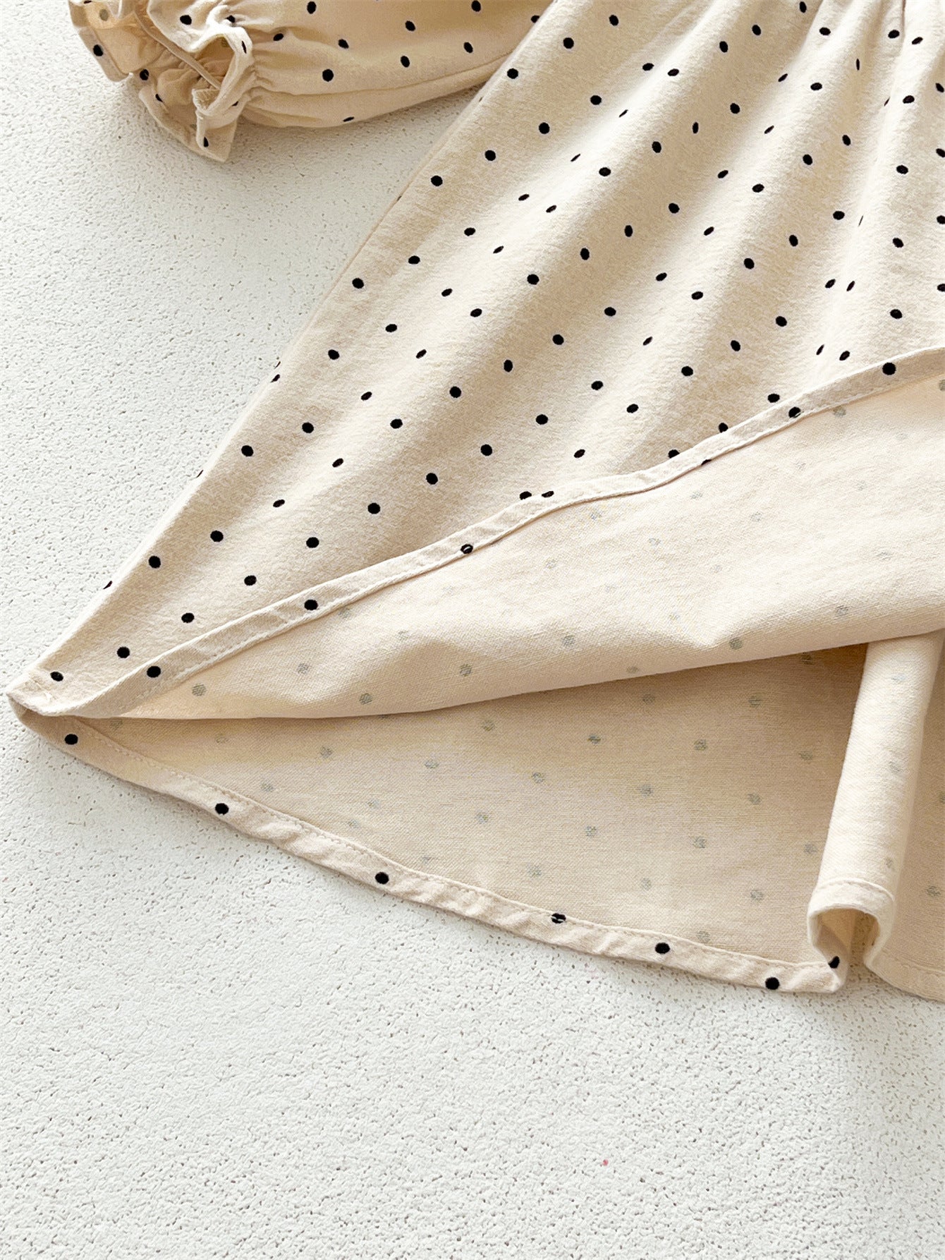 Arrival Baby Girls Long Sleeves Dots Pattern Dress-2