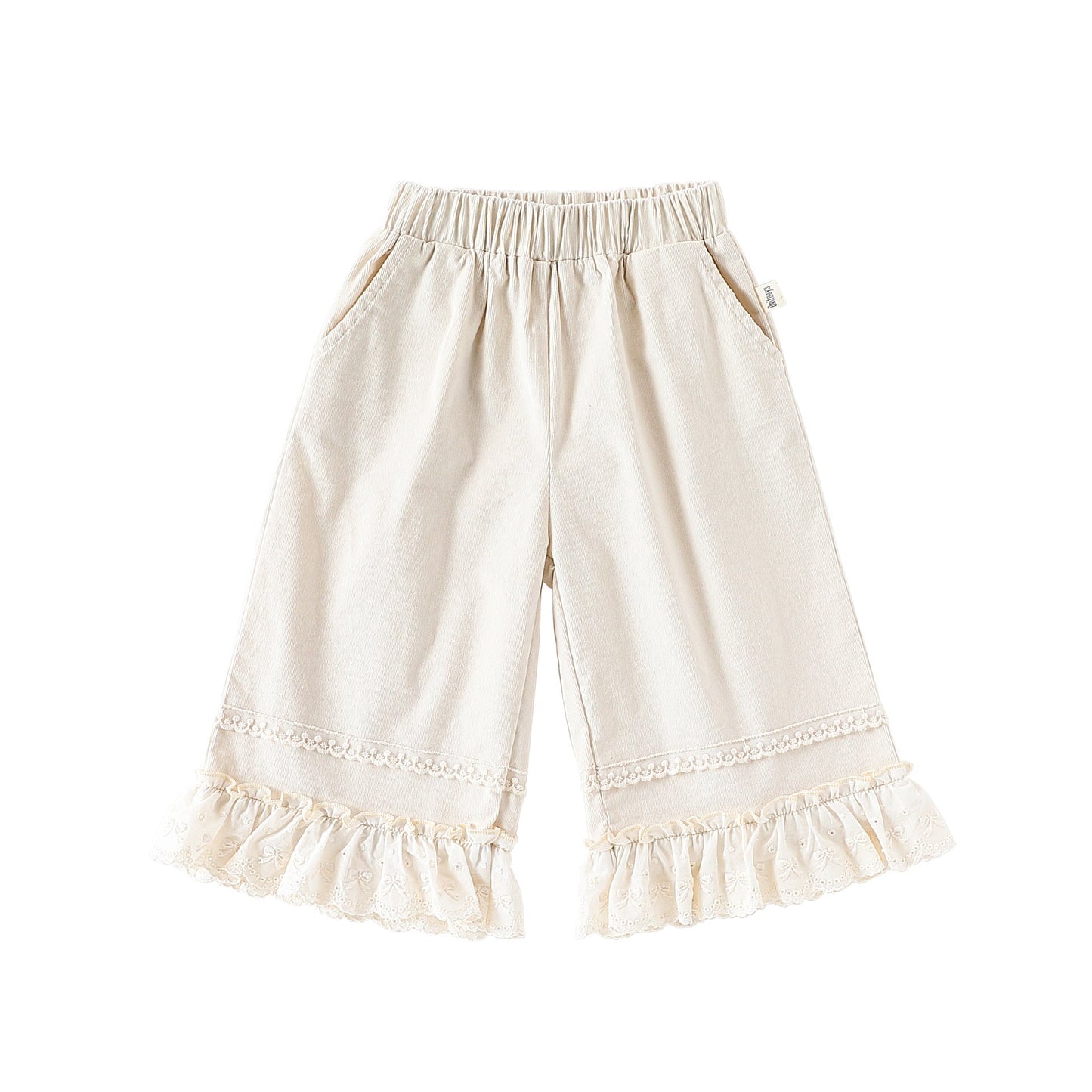 Spring and Autumn Baby Kids Solid Color Long Sleeves Cardigan and Flowers Pattern Pants-1