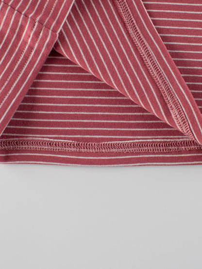 Autumn Baby Kids Girls Striped Long Sleeves Turtle Neck Top Pullover-4