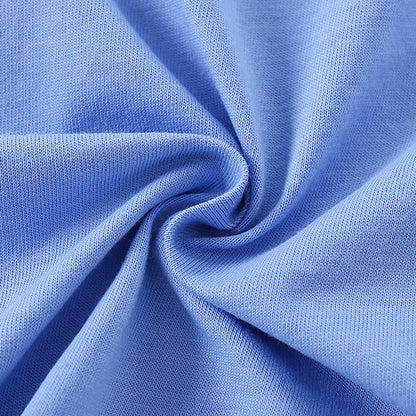 Summer Girls’ Butterfly Pattern Decorated T-shirt in European and American Style