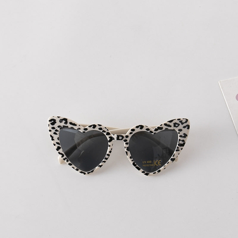 Leopard Print Pattern Heart Shape Fashion Sunglasses-6