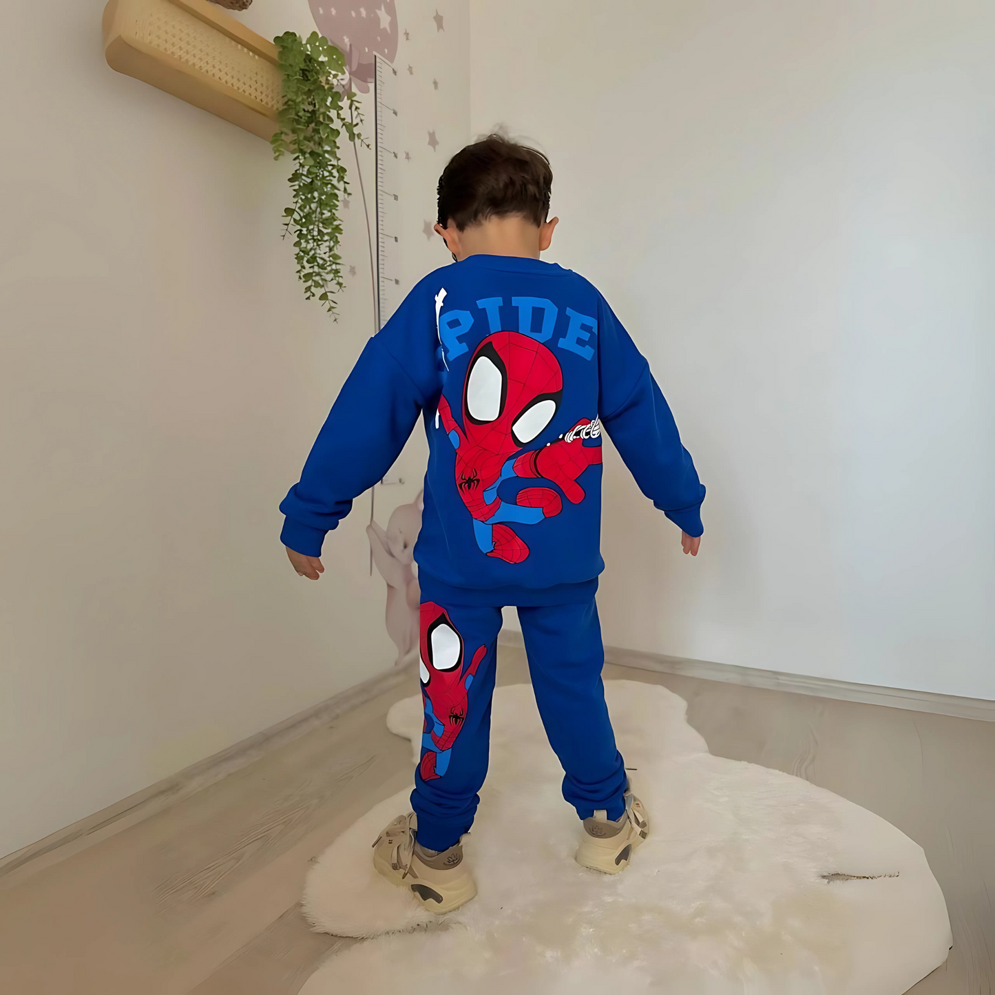 Blue Web Boys Jogger Set